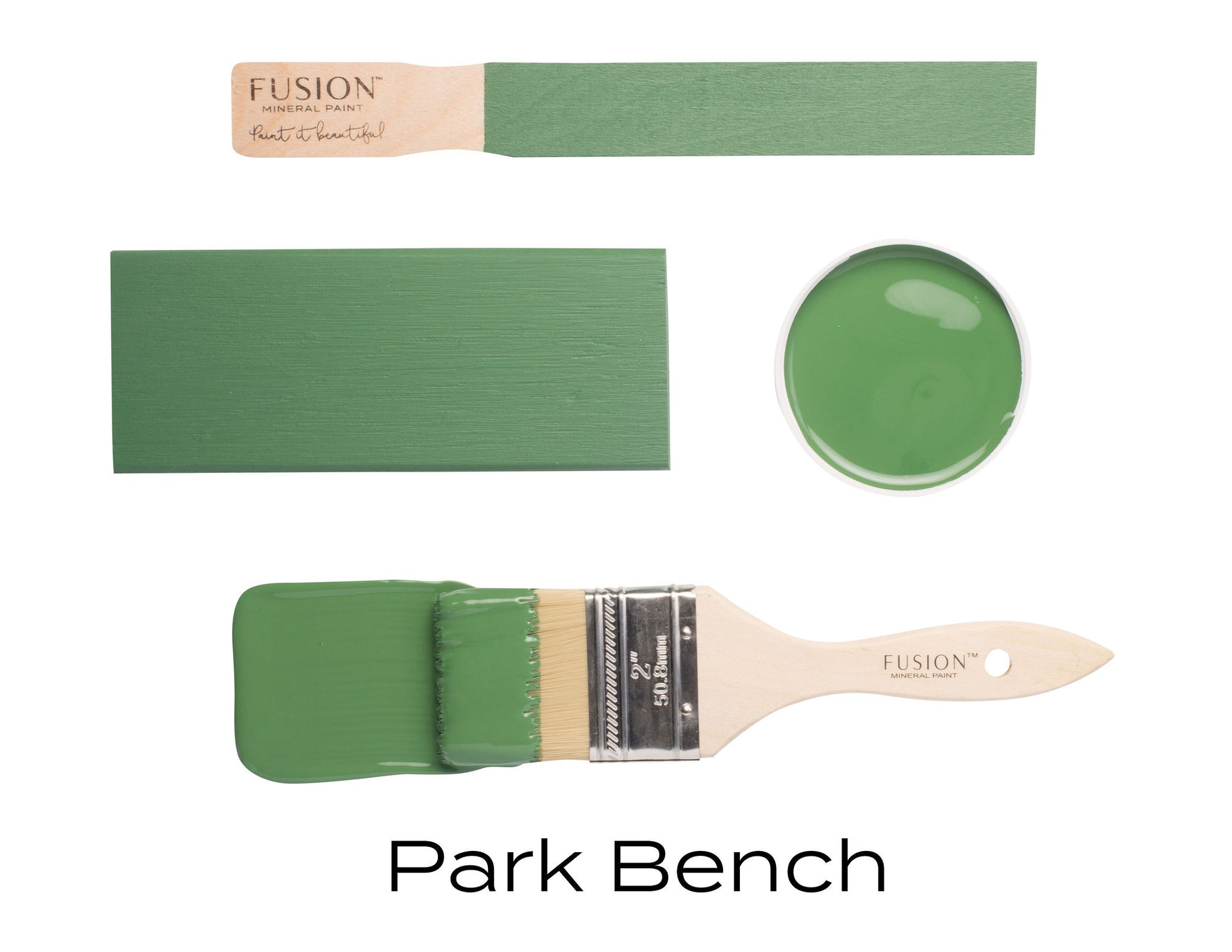 Fusion Mineral Paint Park Bench