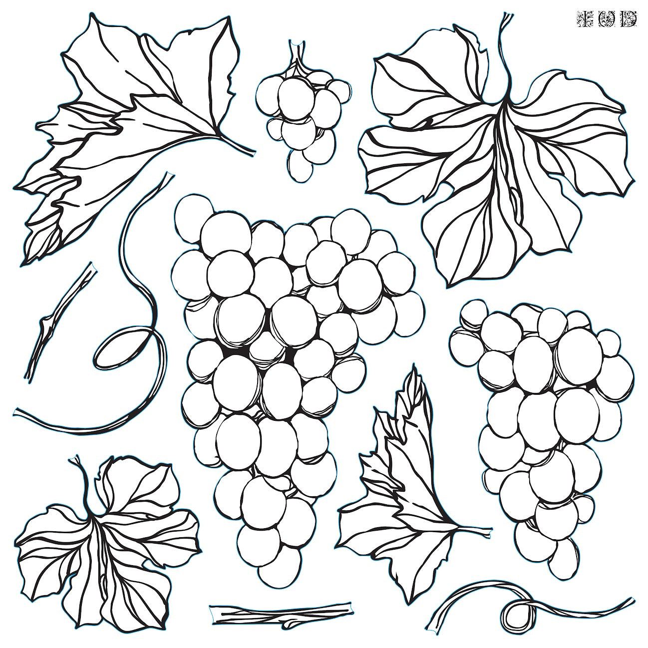 IOD Stamp Grapes