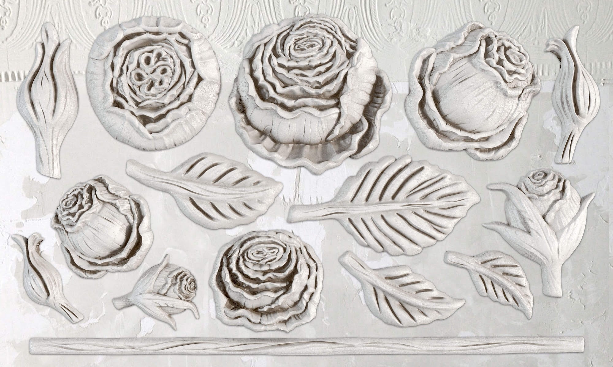 IOD Mould Heirloom Roses