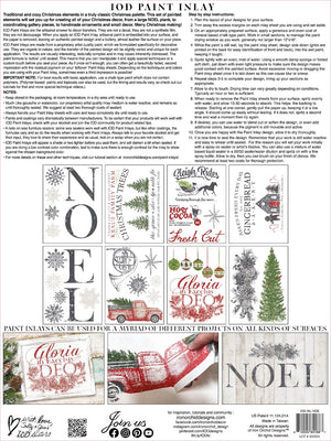 IOD Noel Paint Inlay