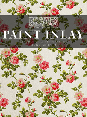 IOD Rose Chintz Paint Inlay